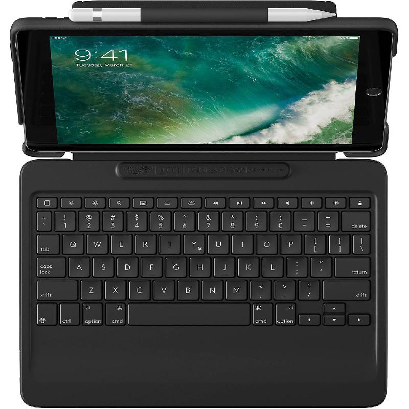 Logitech Slim Combo Tablet Keyboard Case, Bluetooth, for iPad Pro 10.5 - 2017, Black
