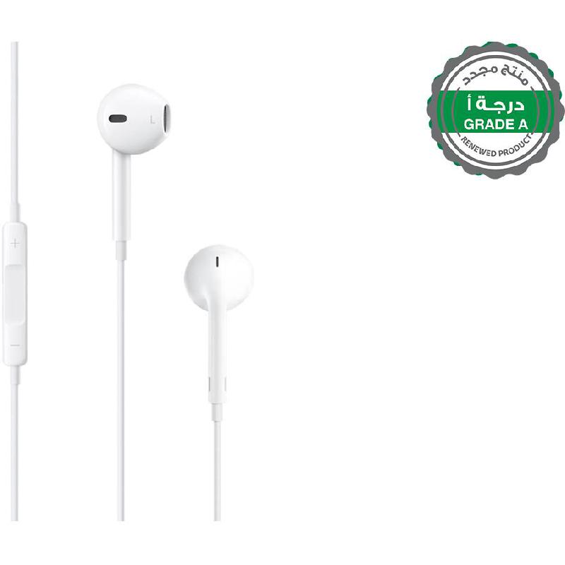 Renewed Grade A Apple EarPods In-Ear Earphones, Wired, In-line Microphone, White