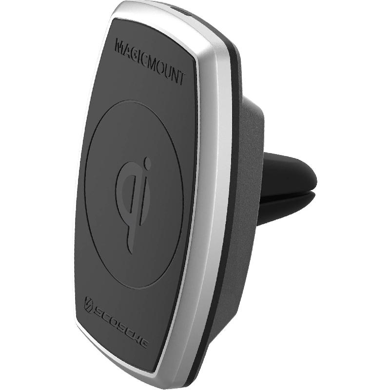 Scosche MagicMount Pro Charge Qi Wireless Charging Magnetic Mount Car Vent Smartphone Car Accessory, for Smartphone/Tablet PC - 4G Support/Wi-Fi Tablet PC (Supports Qi Charging),