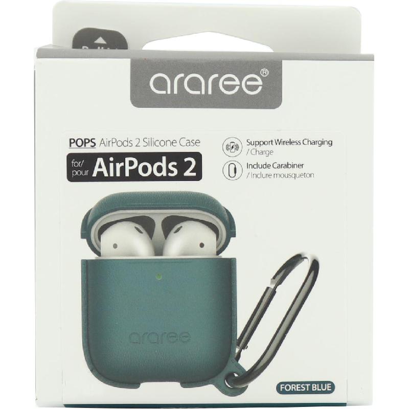 Araree POPS Earbuds Case, for Apple AirPods, Forest Blue