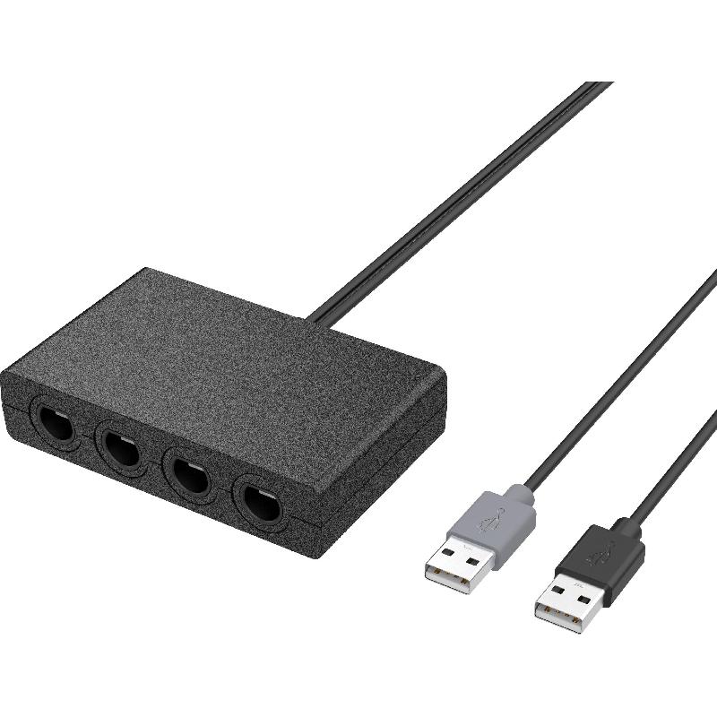 GT-COUPE GameCube Controller Port Adapter, for Nintendo Switch, Black