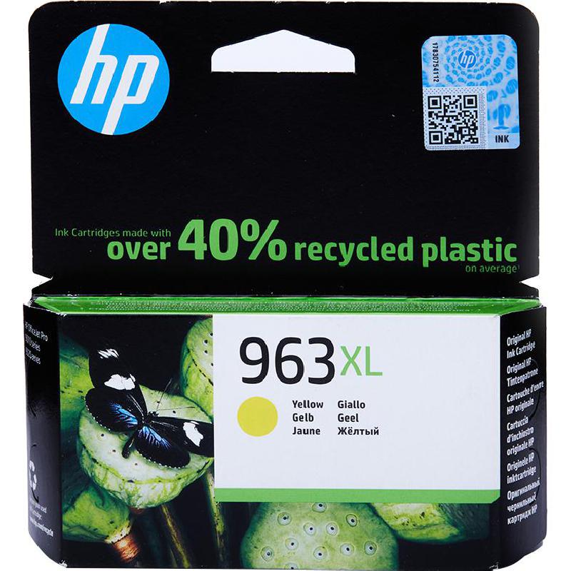 HP 963XL Inkjet Cartridge, Yellow