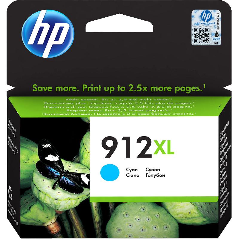 HP 912XL Inkjet Cartridge, Cyan