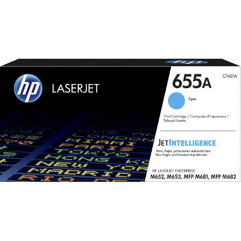 HP 655A Laser Toner, Cyan