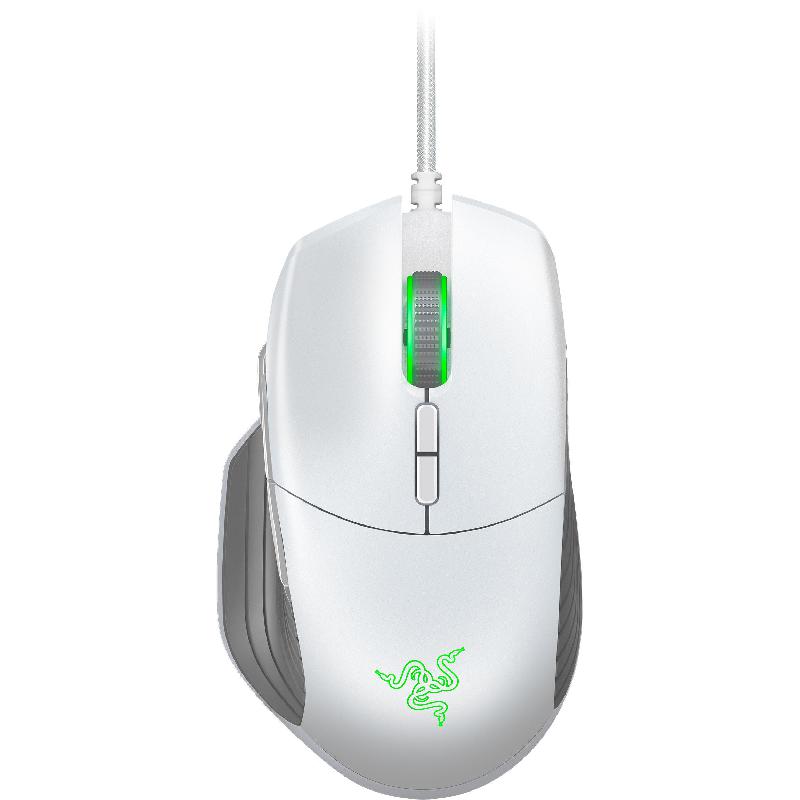 Razer Basilisk Gaming Mouse, Optical 5G Advanced 16000 dpi, Wired, Mercury White
