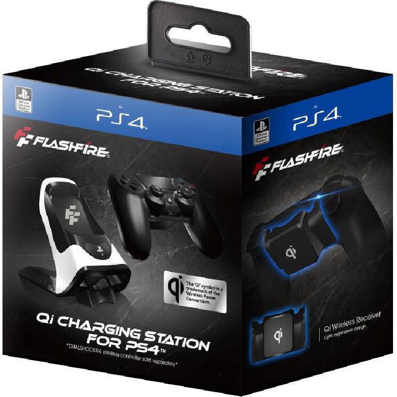 CronusMax Qi Wireless Charging Station, for PlayStation 4, Black