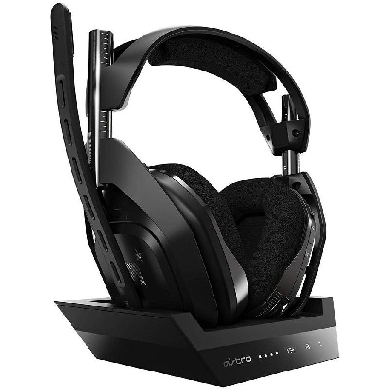 Astro A50 + Gen 4 Gaming Headset, Wireless/Wired (Optional), 3.5 mm Connector/USB (Charging), Unidirectional Microphone, Black