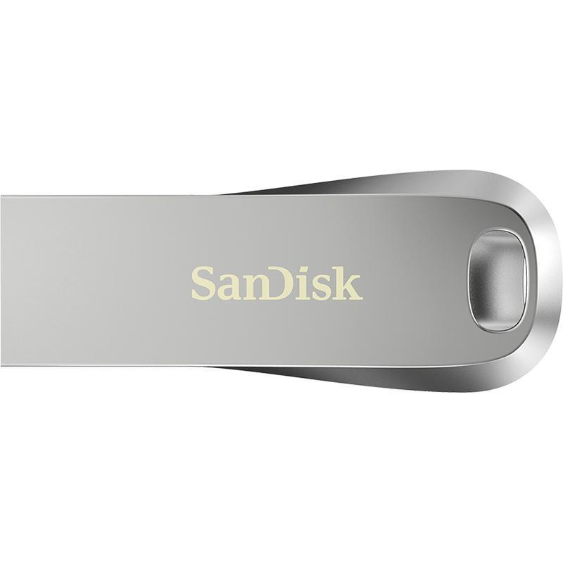 SanDisk Ultra Luxe USB Flash Drive, 64 GB, Silver