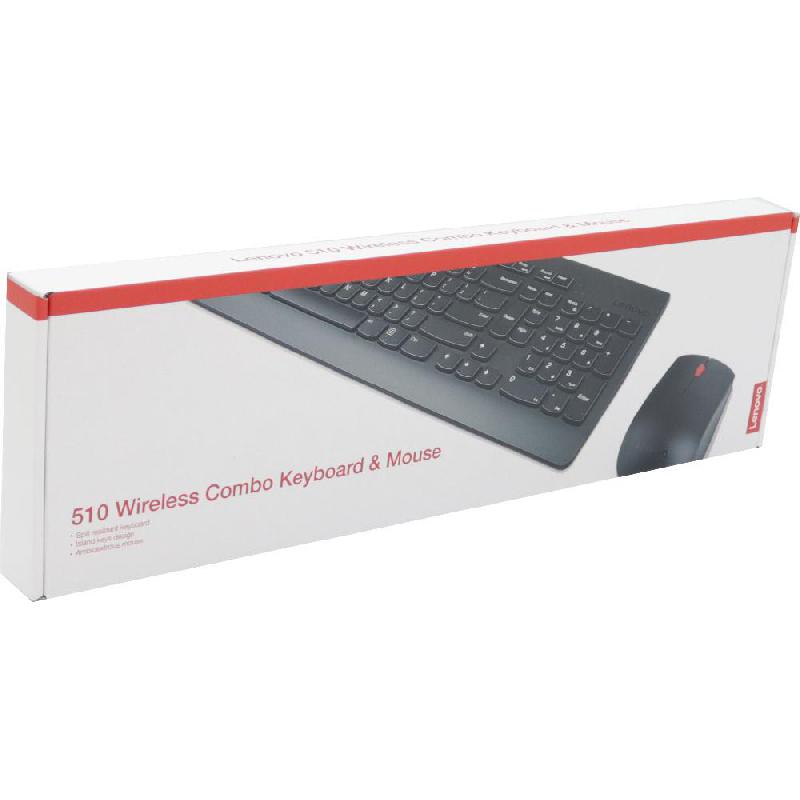 Lenovo 510 Arabic 253 Wireless Combo Desktop (Keyboard and Mouse), Wireless (2.4 GHz RF), for Laptop/Desktop Computer/Gaming Desktop Computer/CPU Windows OS, Black — 4