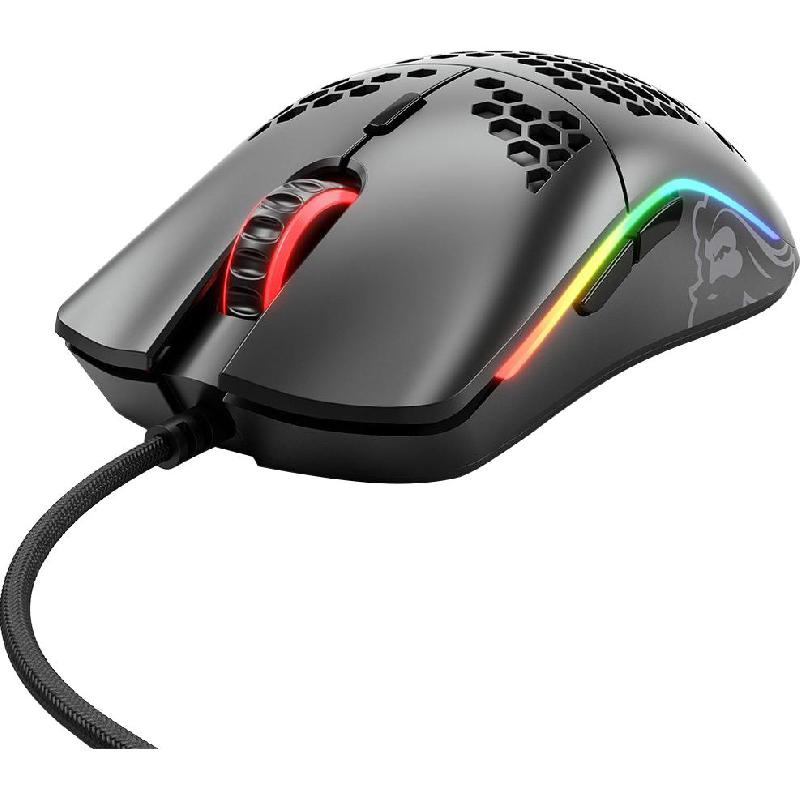 Glorious Model O- Gaming Mouse, Wired, Optical, PixArt PMW 3360 12000 dpi, Matte Black — 2