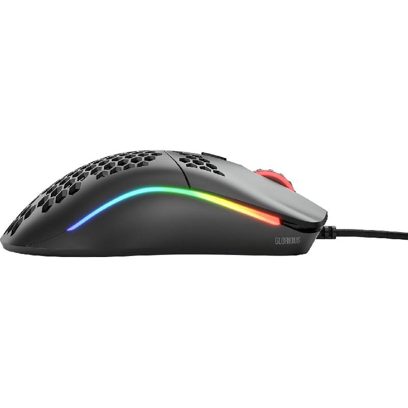 Glorious Model O- Gaming Mouse, Wired, Optical, PixArt PMW 3360 12000 dpi, Matte Black — 3
