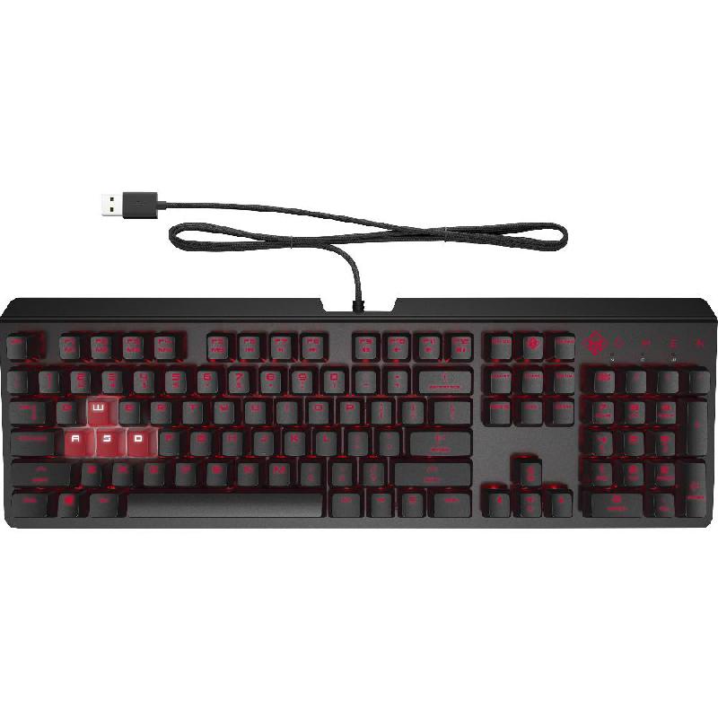 HP OMEN Encoder, Cherry MX Red Gaming Keyboard, Wired, for Laptop/Desktop Computer/Gaming Desktop Computer/CPU (Windows OS), Black