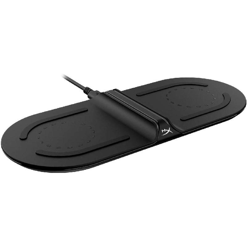 HyperX ChargePlay Base Qi Wireless Gaming Device Charger, for Smartphone/Tablet PC - 4G Support/Wi-Fi Tablet PC - Supports Qi Charging, Black