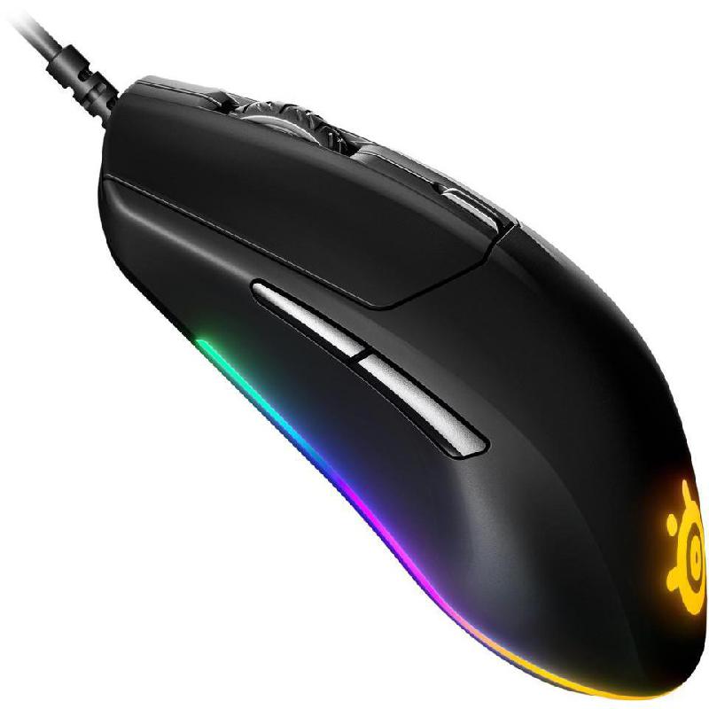 SteelSeries Rival 3 Gaming Mouse, Wired, Optical, TrueMove Core 8500 cpi, Matte Black