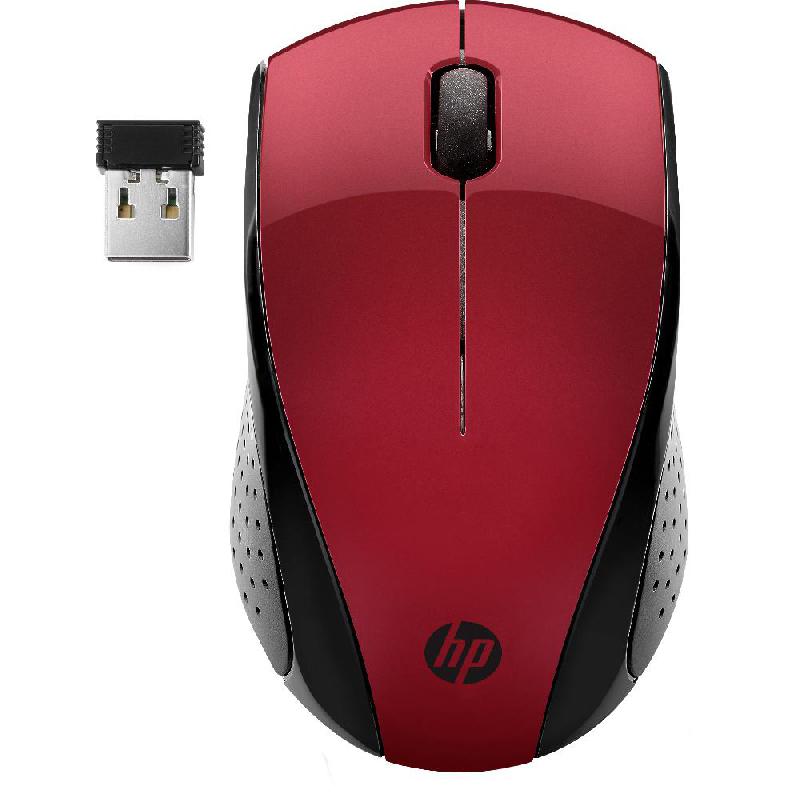 HP 220 Mouse, Optical 1600 dpi, Wireless, Sunset Red