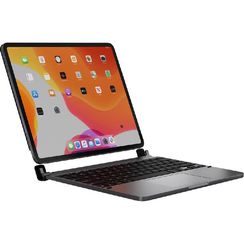 Brydge Pro+ Trackpad Smart Tablet Keyboard, Bluetooth, for iPad Pro 12.9 - 2019, Space Grey