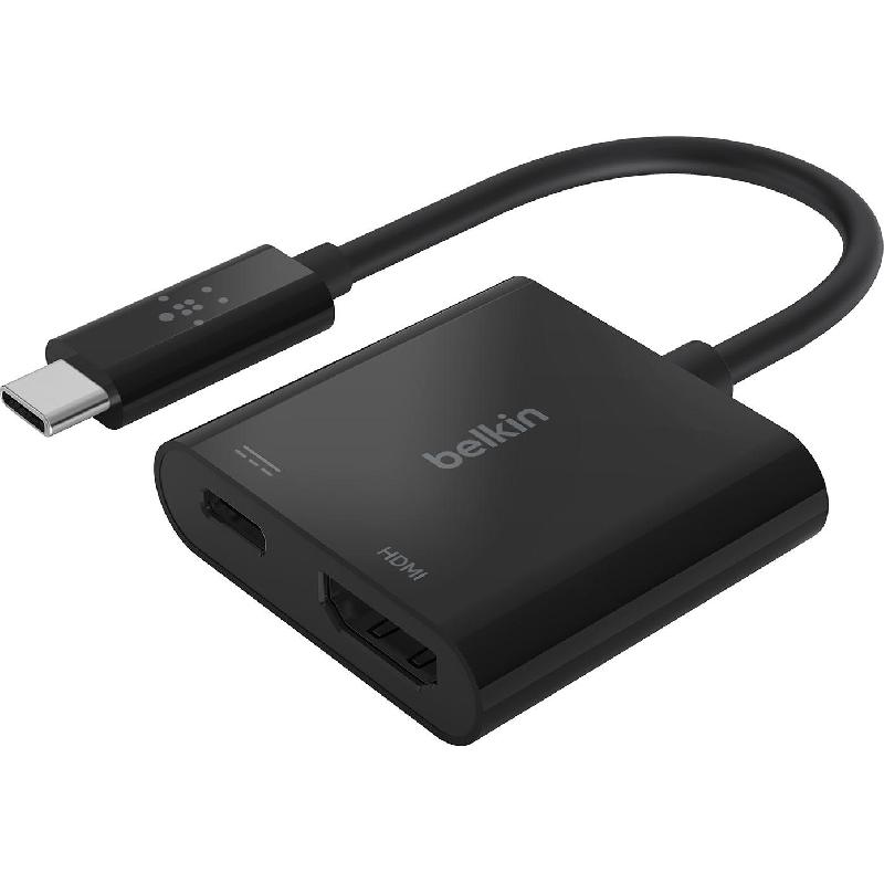 Belkin USB-C to HDMI 4K/60 Hz with 60 Watts USB-C PD Passthrough Port Adapter