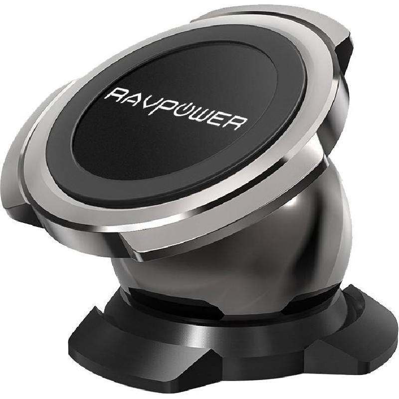 RAVPower Car Dash Magnetic Mount, Smartphone Car Accessory, Universal, for Most Devices, Black