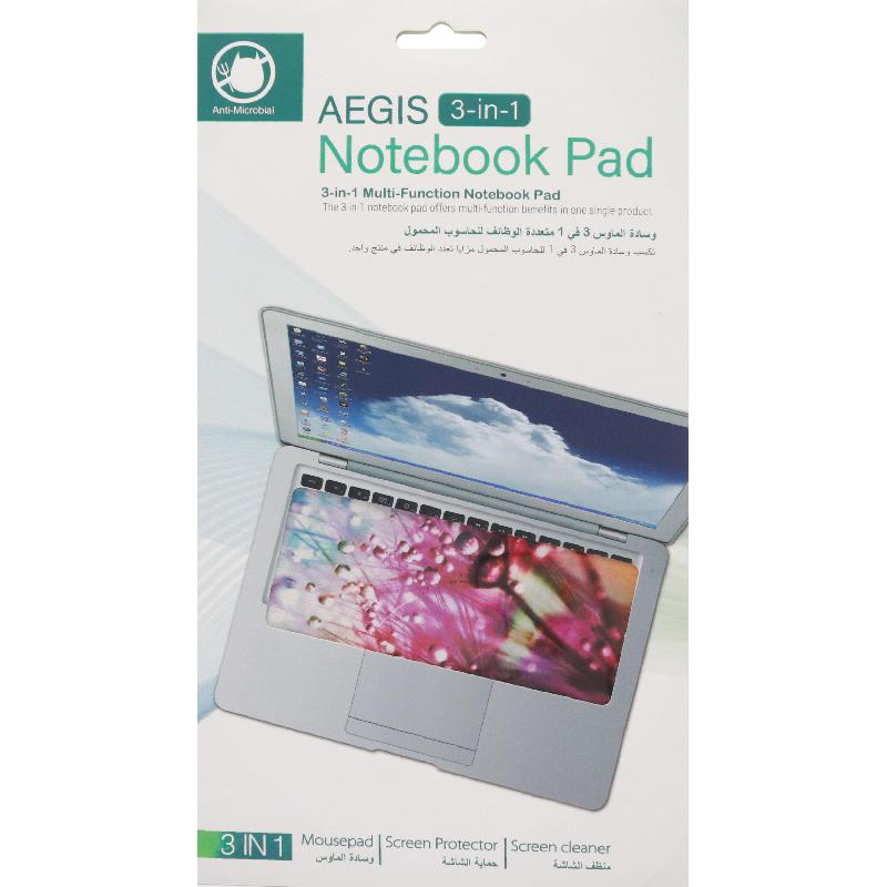 E-Century Aegis 3-in-1 Mouse Pad, Black