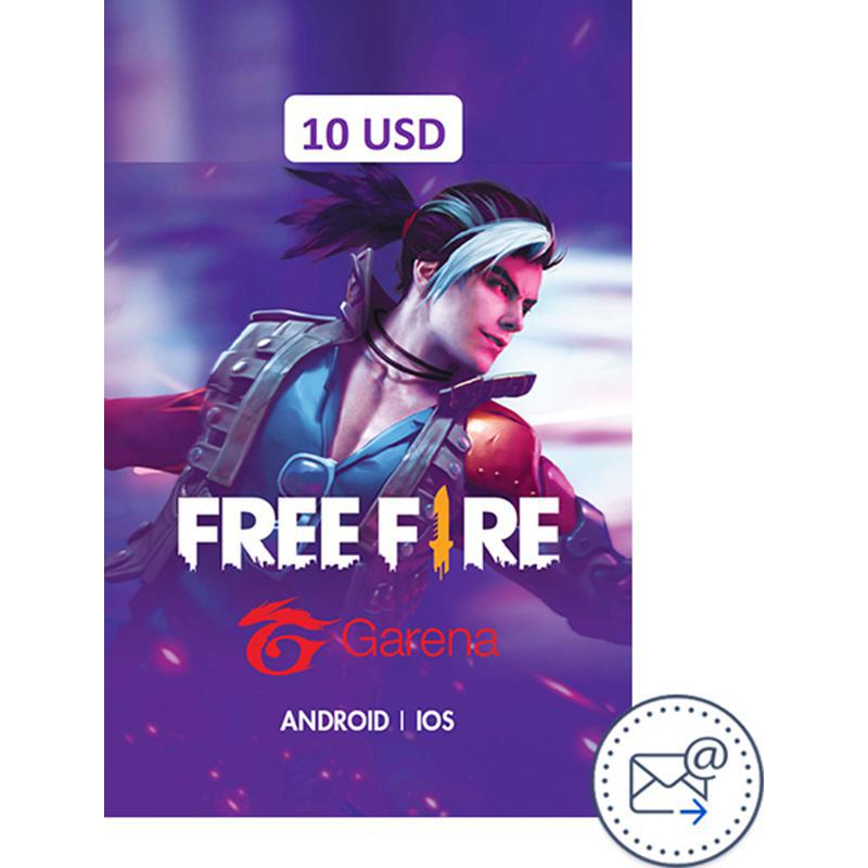 Garena Free Fire E-Voucher 10$ Game Payment and Recharge Card (Delivery by eMail), Digital Code (USA)