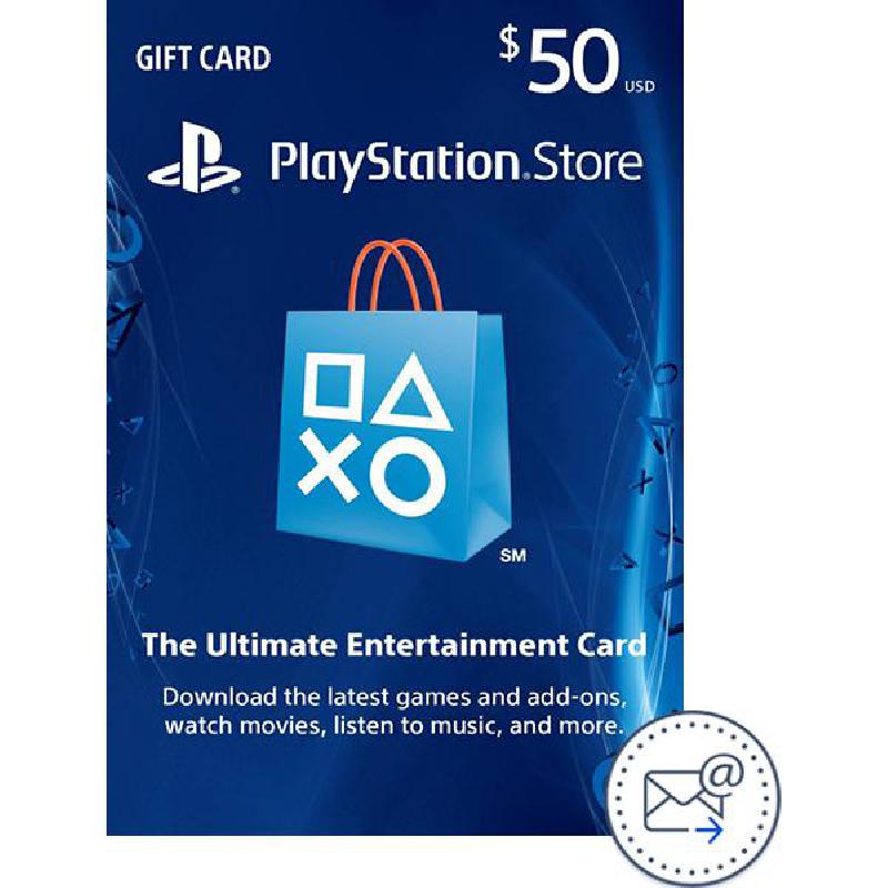 Sony Gift Card 50$ PlayStation Store Payment and Recharge Card (Delivery by eMail), Digital Code (USA)