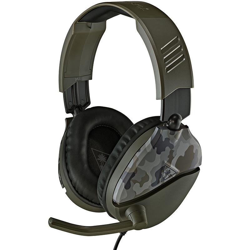 Turtle Beach Ear Force Recon 70 Gaming Headset, Wired, 3.5 mm Connector, Omnidirectional Microphone, Green Camo