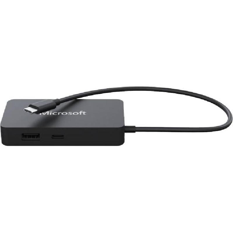Microsoft Multi-port Station, USB-C, 5 Port (USB-C 3.2/USB 3.2/HDMI 2.0/VGA/RJ-45, Black