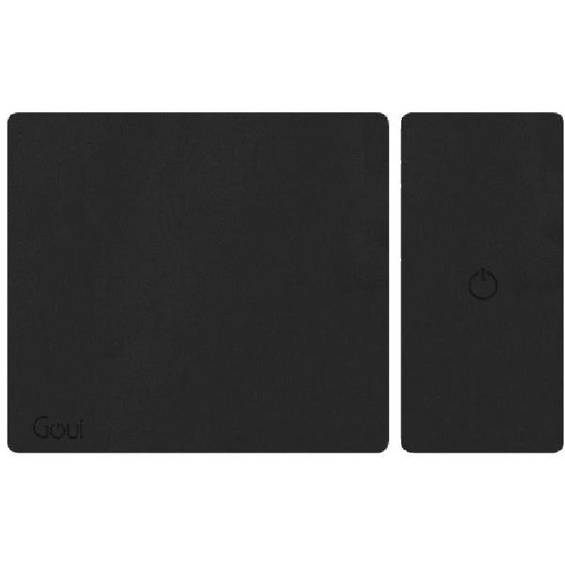 Goui 2-in-1 Wireless Charging Pad + Mouse Pad, Qi/PMA, 15 Watts, Black