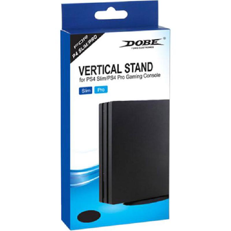 DOBE Vertical Stand, for PlayStation 4 Slim/PlayStation 4 Pro, Black