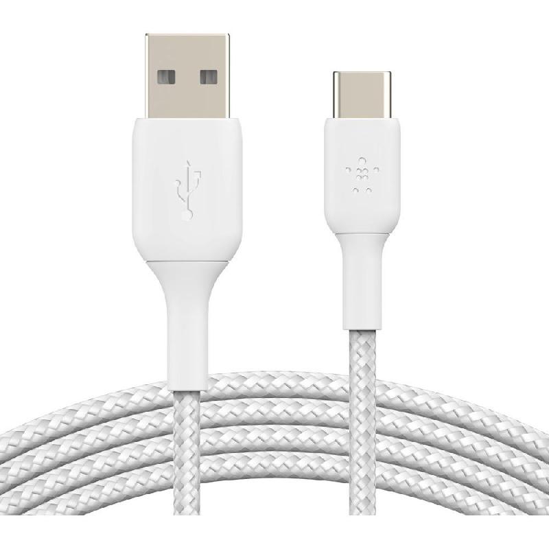 Belkin BoostCharge USB-C to USB 2.0 Sync & Charge Cable, 2.00 m ( 6.56 ft ), White