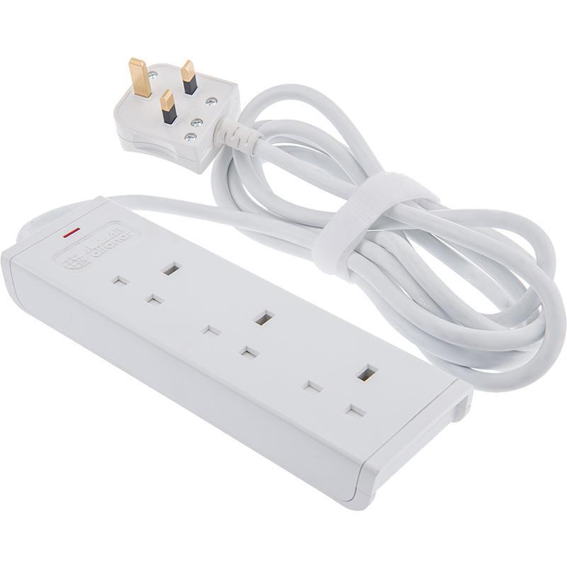 ALFANAR Power Extension, 3 Outlet, 3.00 m ( 9.84 ft )