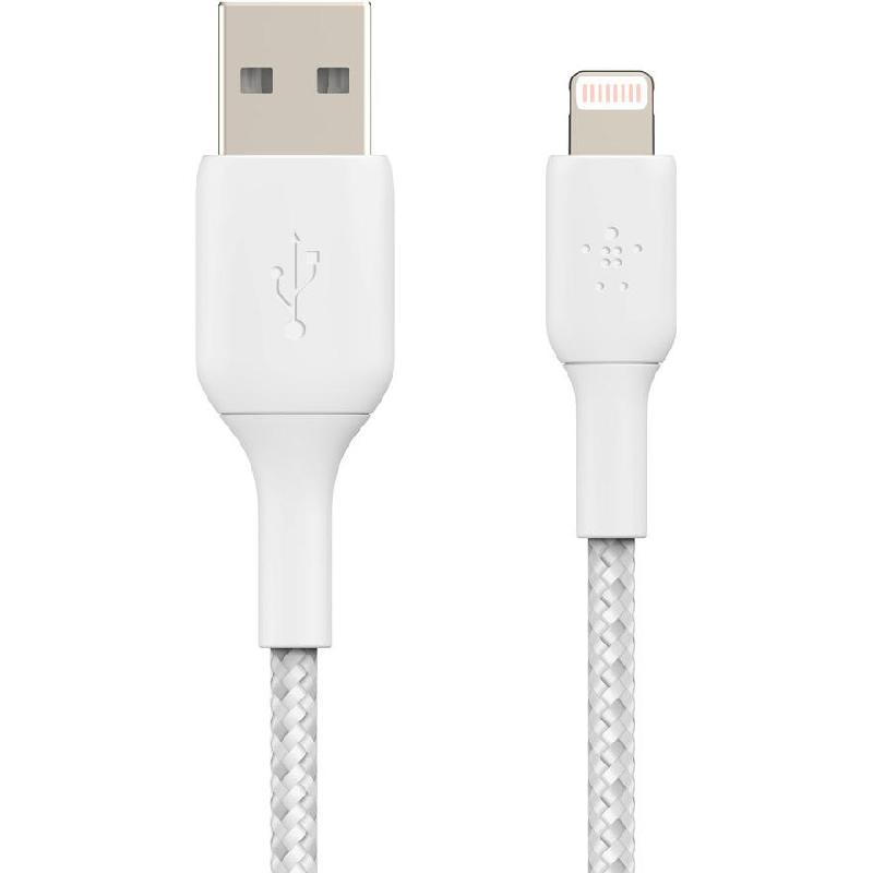 Belkin BoostCharge Lightning to USB 2.0 Sync & Charge Cable, 3.00 m ( 9.84 ft ), White