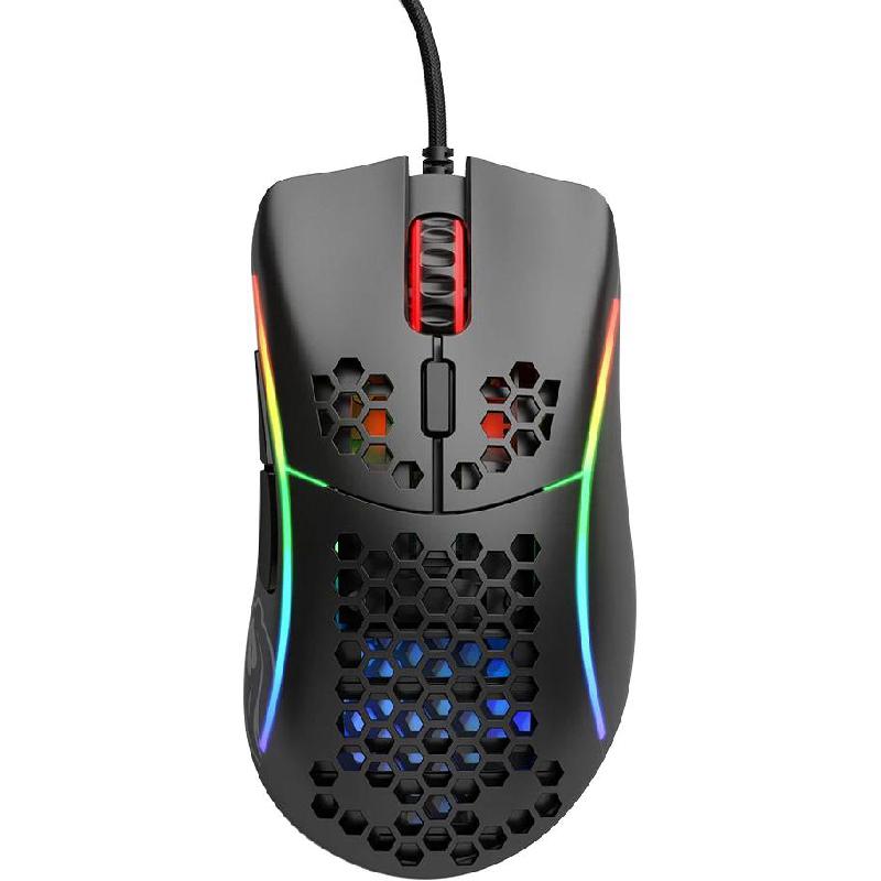 Glorious Model D- Gaming Mouse, Wired, Optical, PixArt PMW 3360 12000 dpi, Matte Black