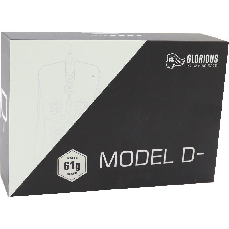 Glorious Model D- Gaming Mouse, Wired, Optical, PixArt PMW 3360 12000 dpi, Matte Black — 2