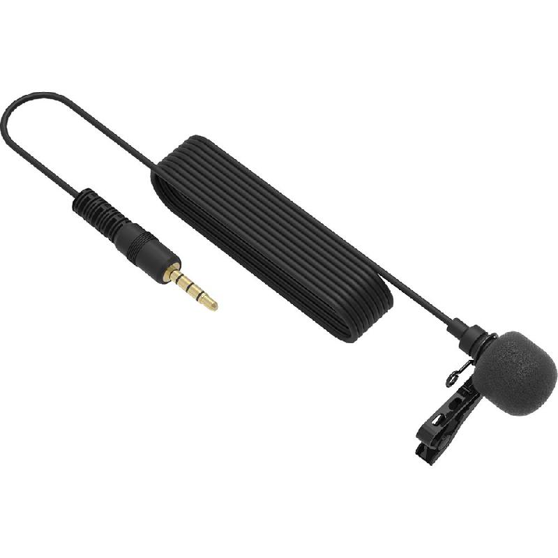 FeelTek MP L635 Lavalier Digital Microphone, for Smartphone with 3.5 mm Audio Port, Black