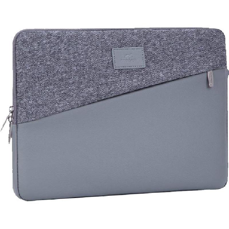 Rivacase Egmont MacBook Sleeve, for 13.3" Screen Size, Grey