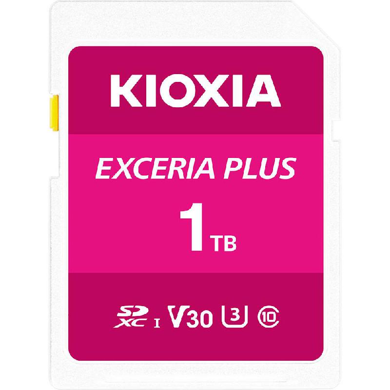 Kioxia Exceria Plus SDXC Card, 1 TB, Class 10: Max 100 Mbps Speed Performance