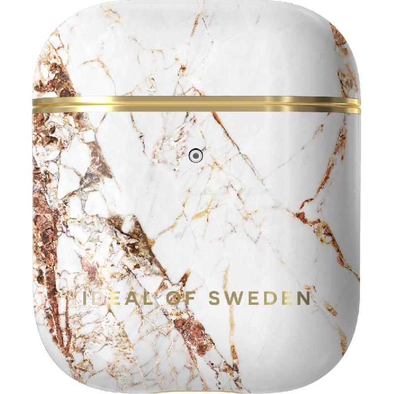 iDeal Printed Earbuds Case, for Apple AirPods, Carrara Gold
