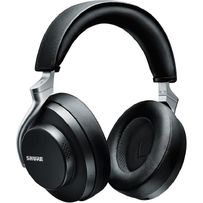 Shure Aonic 50 On-Ear Headphones, Bluetooth/Wired (Optional), 3.5 mm Connector/USB (Charging), Built-in Microphone, Black