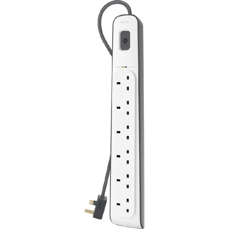 Belkin BSV603 Surge Protector, 6 Outlet, 2.00 m ( 6.56 ft )
