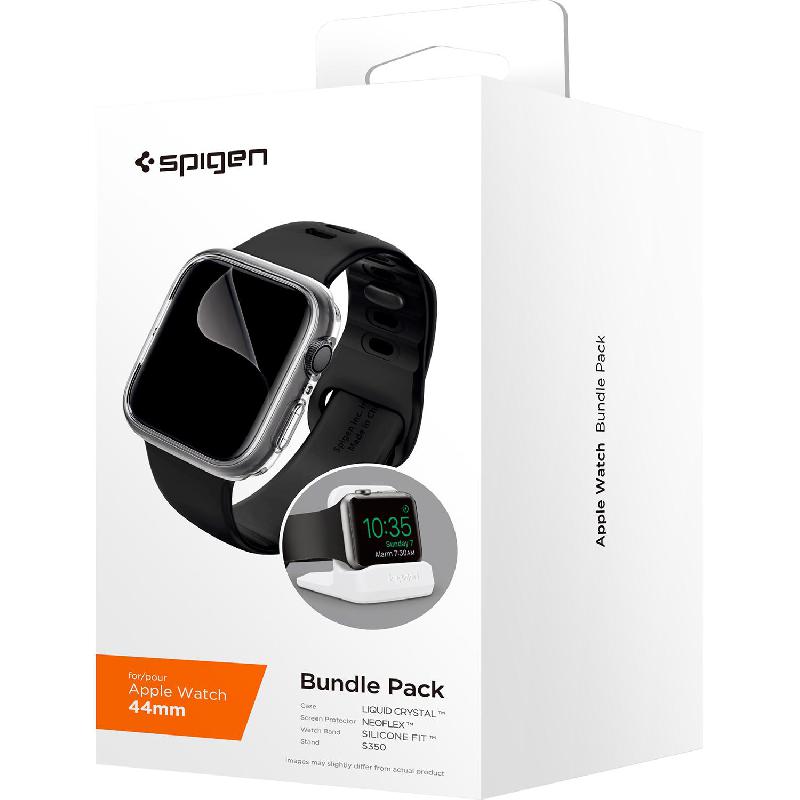 Spigen Smartwatch Accessory Bundle, for Apple Watch SE 44 2nd Gen/Watch Series 6 44/Watch Series 5 44, Black