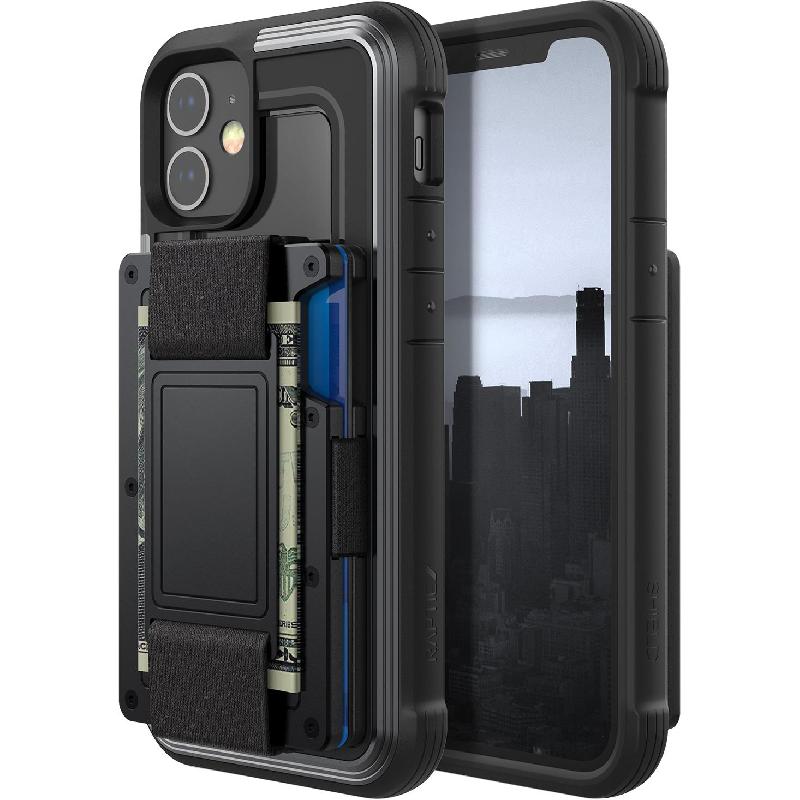 Raptic Raptic Shield Phone Wallet, for iPhone 12 mini, Black