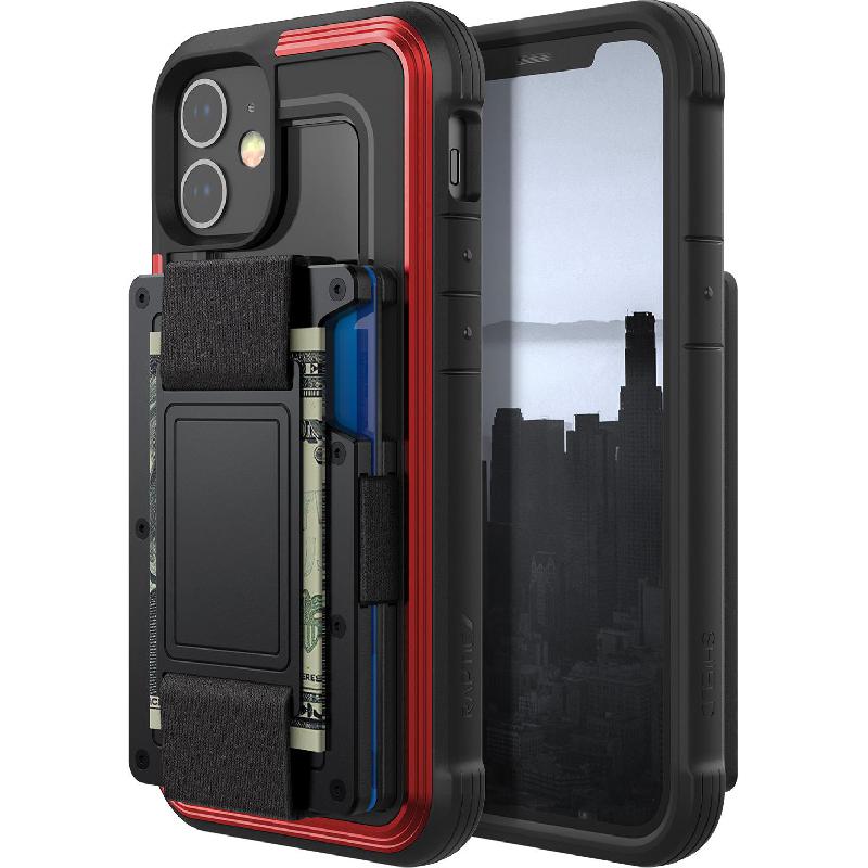 Raptic Raptic Shield Phone Wallet, for iPhone 12 mini, Red