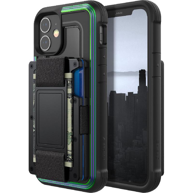 Raptic Raptic Shield Phone Wallet, for iPhone 12 mini, Iridescent