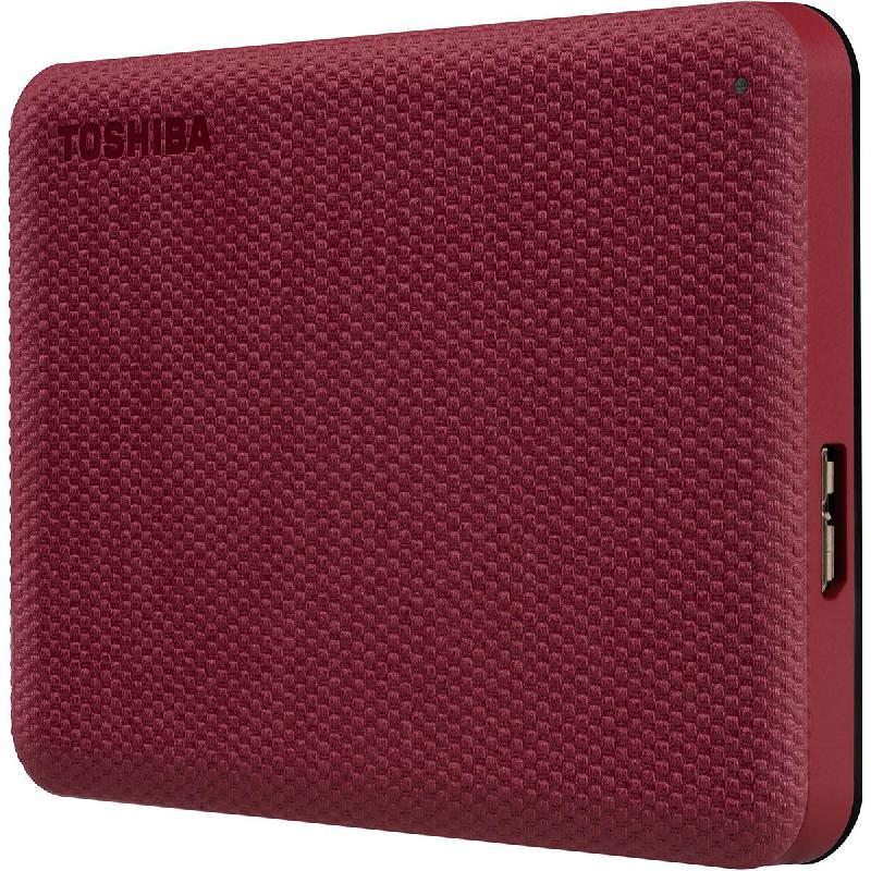 Toshiba Canvio Advance Portable Hard Disk Drive, 2 TB, Red