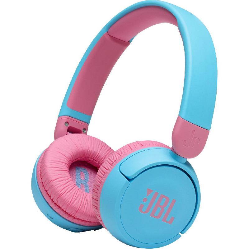 JBL Jr310BT Kids On-Ear Headphones, Bluetooth, USB (Charging), Built-in Microphone, Blue