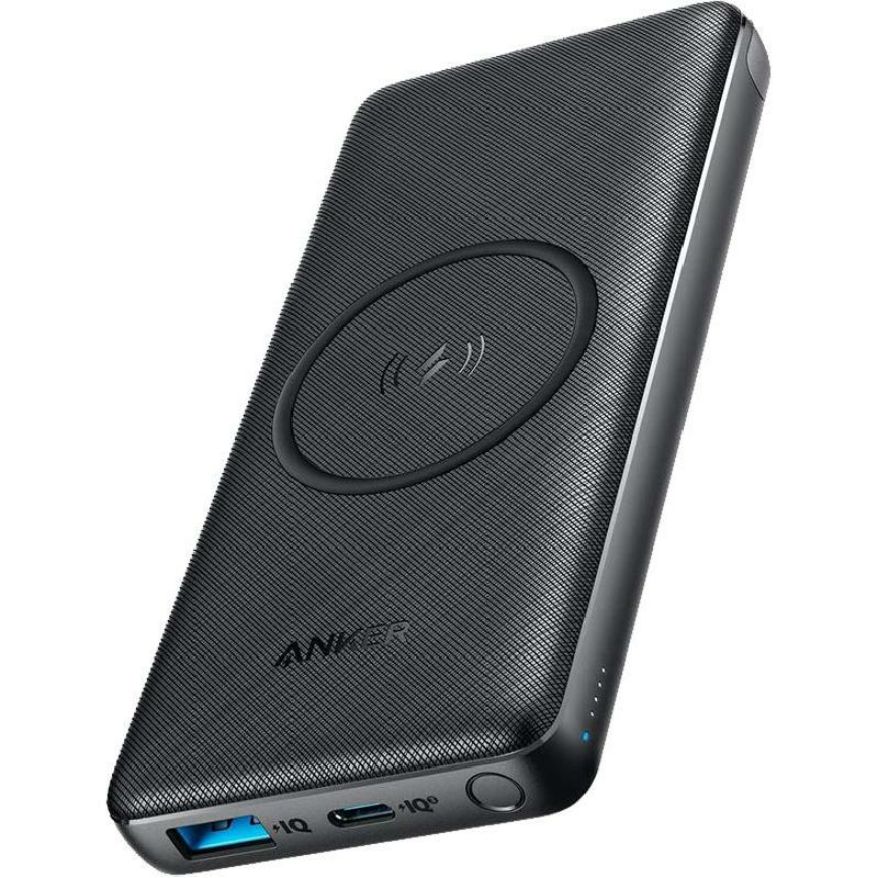 Anker PowerCore III Sense 10K Wireless, Qi/PMA, 10000 mAh, Dual USB (1X USB/1X USB-C), Black