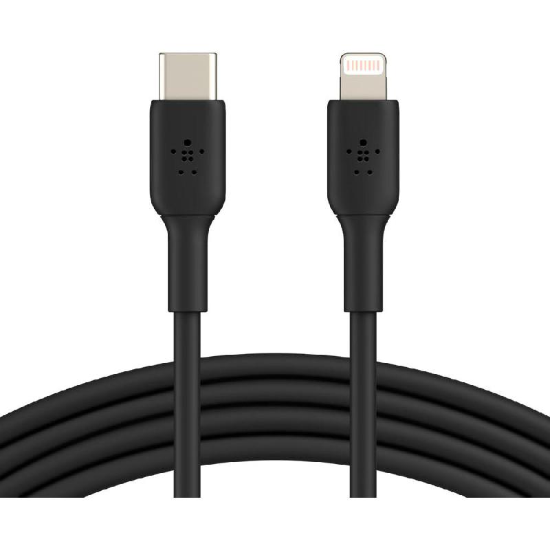 Belkin BoostCharge USB-C to Lightning Sync & Charge Cable, 1.00 m ( 3.28 ft ), Black