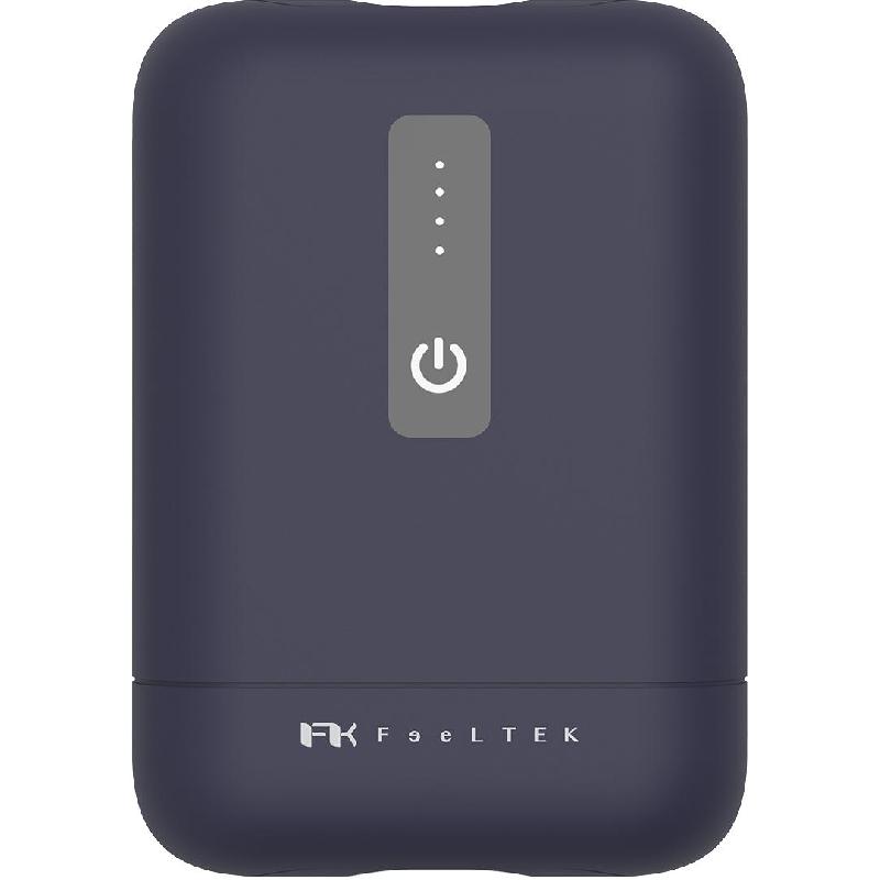 FeelTek Pico Power Bank, Quick Charge, 10000 mAh, Dual USB (1X USB/1X USB-C), Black