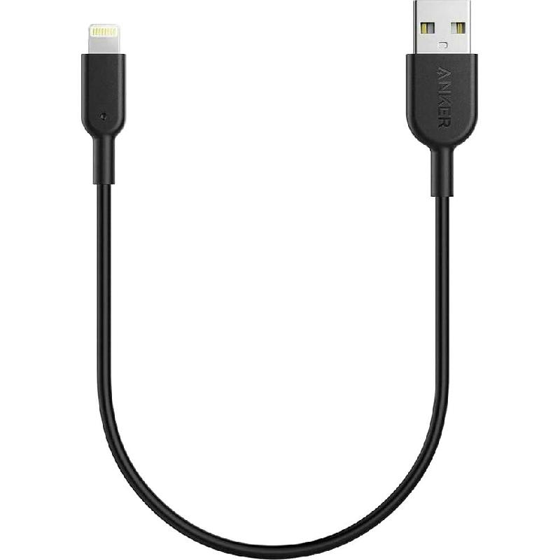 Anker PowerLine II Lightning to USB Sync & Charge Cable, 3.00 ft ( 91.44 cm ), Black